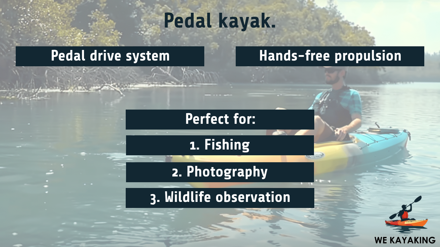 key aspects of pedal kayak