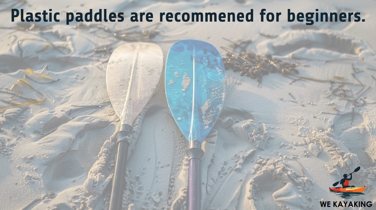 paddles made of plastic