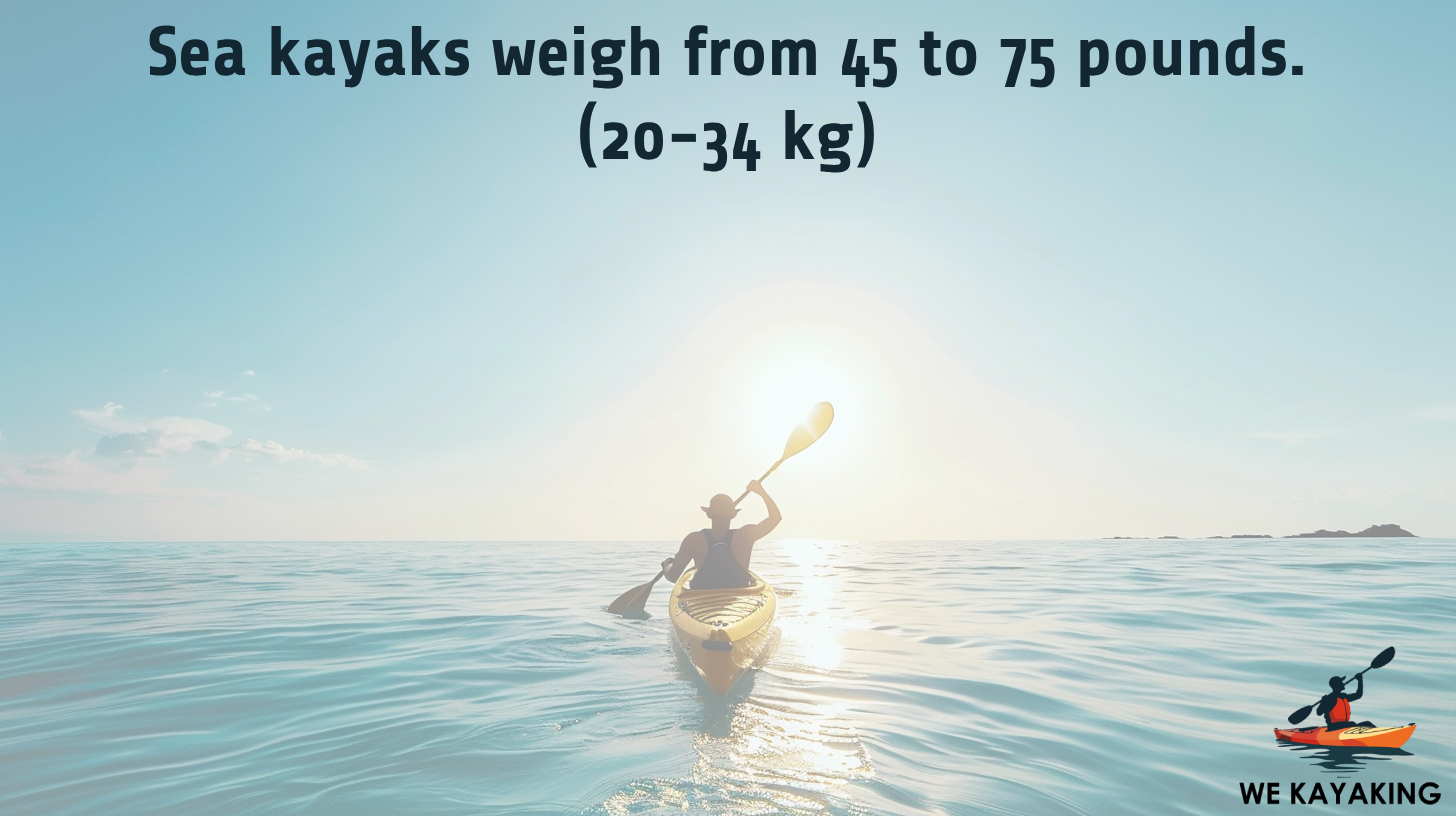 average weight of a sea kayak